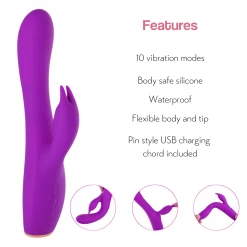 Mysite Hypnotic Bunny Smooth - Dual Vibrator