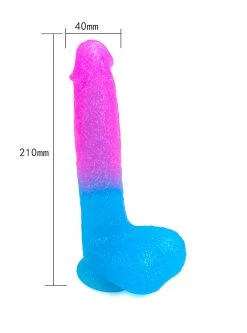 Mysite Rove - Colorful Realistic Dildo With Ball 6.5 Inch