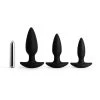 Mysite Best Sellers Ariel - Silicone Vibrating Anal Plug Trainning Kit - Black