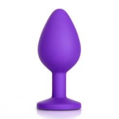 Mysite Purple Gem Purple Silicone Butt Plug Anal Toys