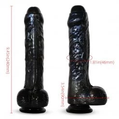 Mysite Dildos Ezra - Black Dildo With Suction Cup 7 Inch