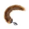 Mysite Long Fox Tail Butt Plug - Brown Fur