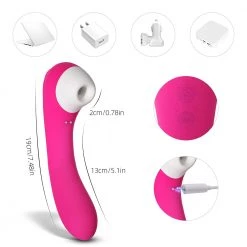 Mysite Vibrators Savor - Air Pulse Clit Stimulator With Vibrating Dildo