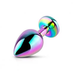 Mysite Anal Toys Rainbow Gem Prism Metal Butt Plug
