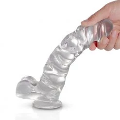 Mysite Mx. Smith - Textured Jelly Suction Cup Dildo 8 Inch