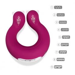 Mysite Vibrators Berry - Couple's Cock Ring Clit Vibrator