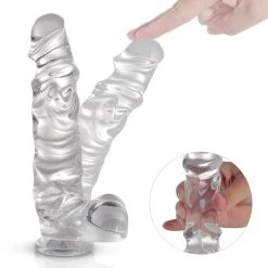 Mysite Mx. Smith - Textured Jelly Suction Cup Dildo 8 Inch