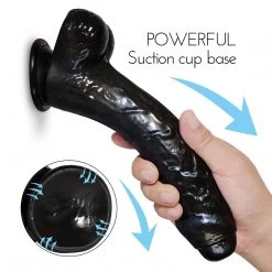Mysite Dildos Ezra - Black Dildo With Suction Cup 7 Inch