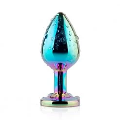 Mysite Anal Toys Rainbow Gem Prism Metal Butt Plug