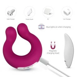 Mysite Vibrators Berry - Couple's Cock Ring Clit Vibrator
