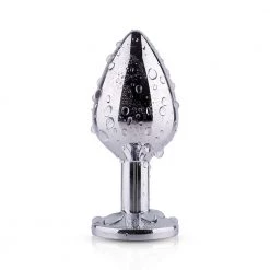 Mysite Anal Toys Green Gem Metal Butt Plug