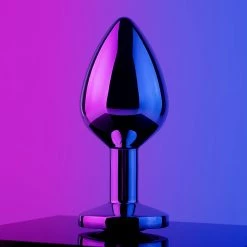 Mysite Red Gem Metal Butt Plug Anal Toys