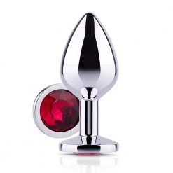 Mysite Red Gem Metal Butt Plug Anal Toys