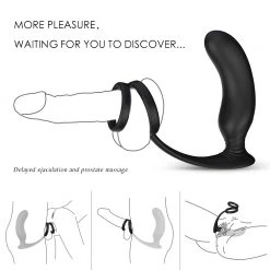 Mysite Lanco - 3 In 1 Prostate Stimulator With Cock Ring Anal Toys