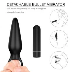 Mysite Bullet Vibrating Plug With Ring Anal Toys