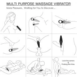 Mysite Bullet Vibrating Plug With Ring Anal Toys