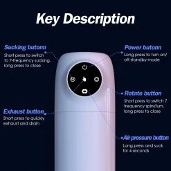 Mysite Male X R2 Spacecup Waterproof Rotation Suction Heating Function Masturbator