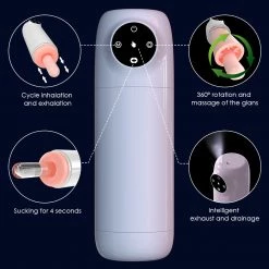 Mysite Male X R2 Spacecup Waterproof Rotation Suction Heating Function Masturbator