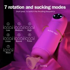 Mysite Male X R2 Spacecup Waterproof Rotation Suction Heating Function Masturbator