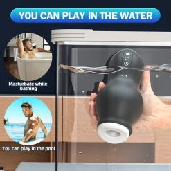 Mysite X S9 Spacecup Glans Time Delay Trainer 100% Waterproof Dick Sucking Machine Male Masturbator With Vibrating