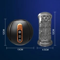 Mysite X R6 Spacecup Ball Automatic Male Stroker Double Side Penis Massager