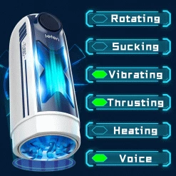 Mysite X T8 SPACECUP Super Fast Quiet Male Stroker Automatic Thrusting Vibrating Masturbator