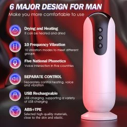 Mysite X V4 Spacecup Heating Vibrating Male Masturbator Cup With Voice Interaction In Five Countries