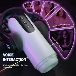Mysite X V4 Spacecup Heating Vibrating Male Masturbator Cup With Voice Interaction In Five Countries