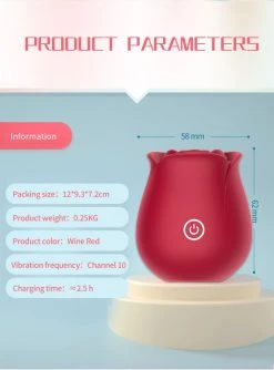 Mysite Red Rose Sucking Vibrator