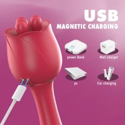 Mysite Rose Massage Vibrators For Women Rose Vibrators