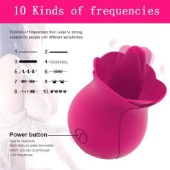 Mysite Rose Tongue Licking Clitoris Vibrator