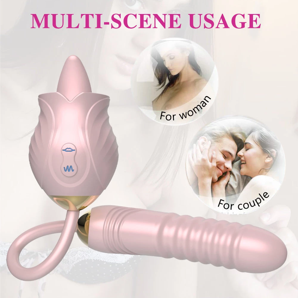 Mysite Rose G-spot Tongue Licking Vibration For Women 7 Mysite Rose G-spot Tongue Licking Vibration For Women