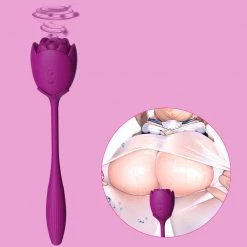Mysite New Rose Double Head Sucking Egg Skipping Rose Vibrators