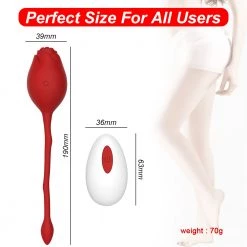 Mysite Rose Vibrator With Jumping Egg Rose Vibrators