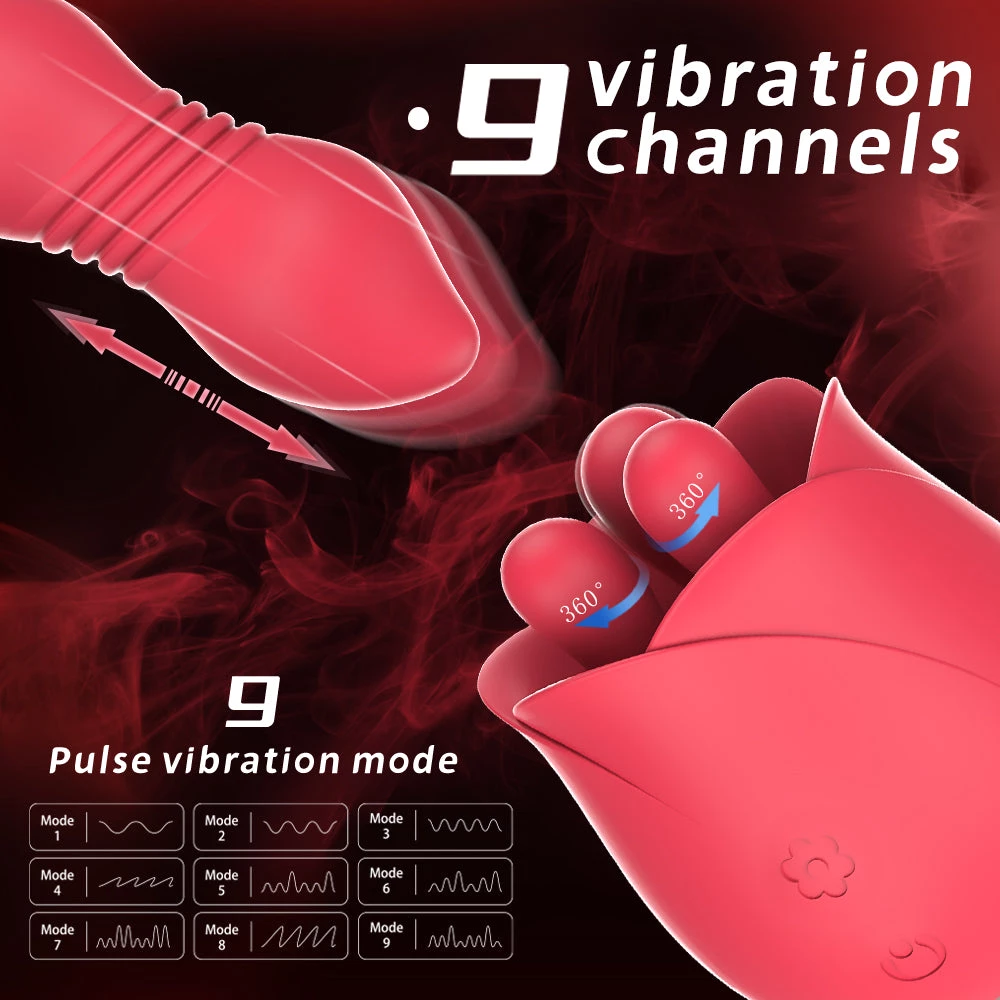 Mysite Rose G Spot Clitoral Tongue Vibrator For Women 2 Mysite Rose G Spot Clitoral Tongue Vibrator For Women
