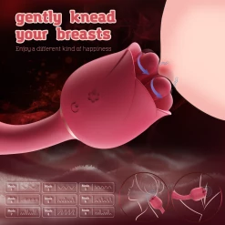 Mysite Rose Vibrator G Spot Clitoral Tongue Vibrator For Women Rose Vibrators