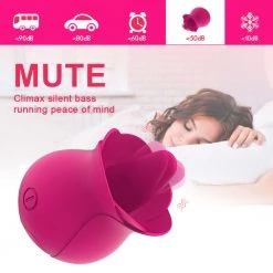 Mysite Rose Tongue Licking Clitoris Vibrator