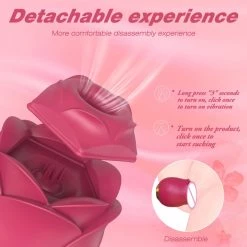 Mysite Rose Vibrators Rose Suction Clitoral Vibrator Stimulator Women