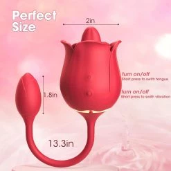 Mysite Rose Clit Licking Toy With Egg Vibrator Rose Vibrators