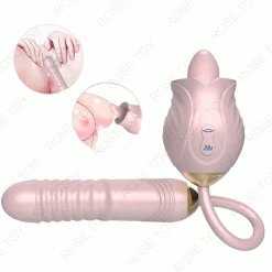 Mysite Rose G-spot Tongue Licking Vibration For Women