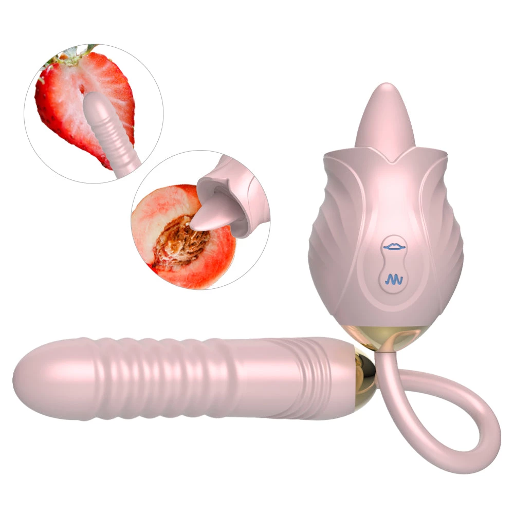 Mysite Rose G-spot Tongue Licking Vibration For Women 3 Mysite Rose G-spot Tongue Licking Vibration For Women
