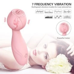 Mysite Rose Vibrators 7-frequency Rose Clitoral Stimulator