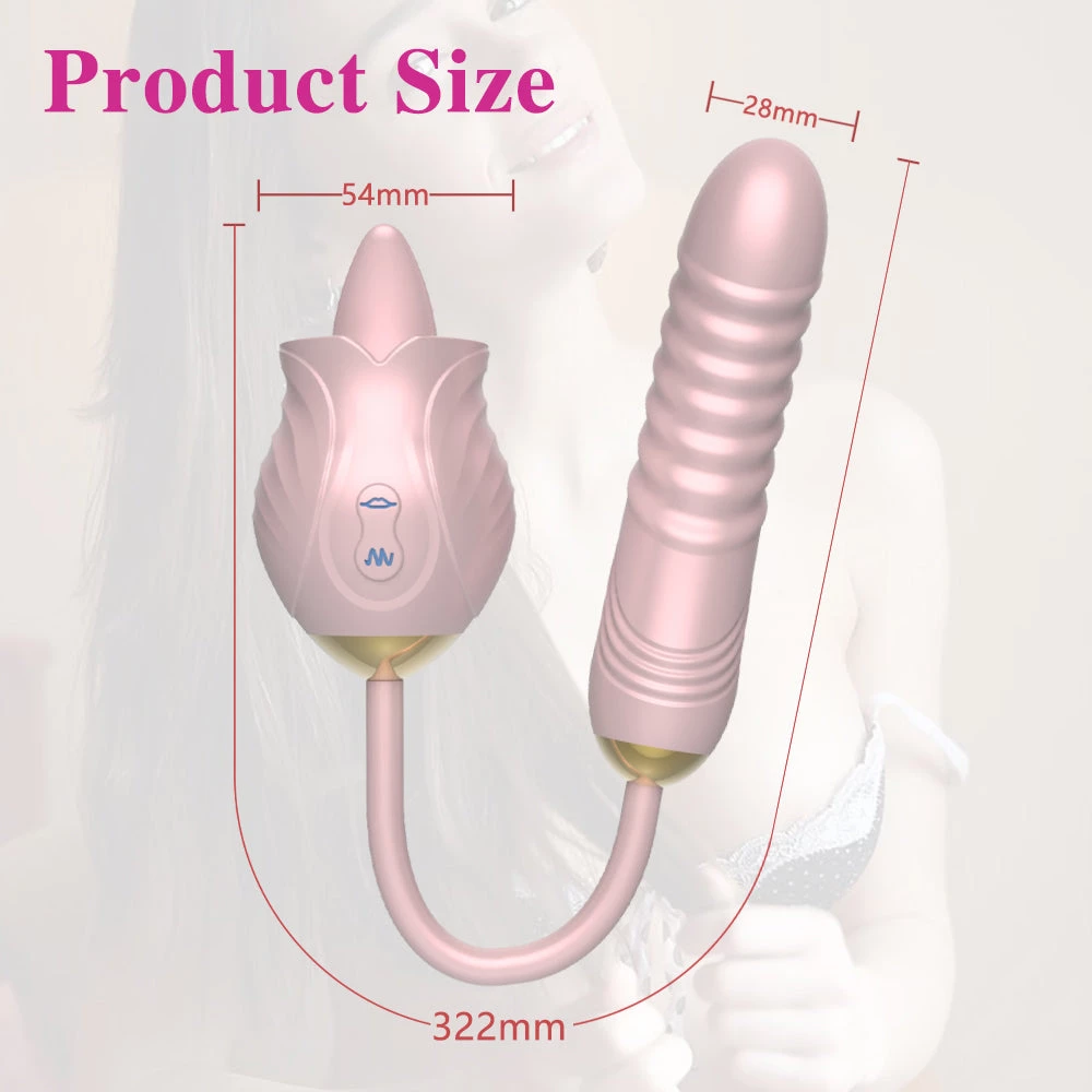 Mysite Rose G-spot Tongue Licking Vibration For Women 12 Mysite Rose G-spot Tongue Licking Vibration For Women