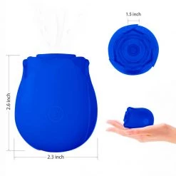 Mysite Rose Vibrators Rose Sex Blue Toy Tongue Sucking Vibrator For Women