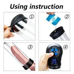 Mysite X P8 Penis Pump Automatic Enlargement Vacuum Pump Penis Dick Cock Extender Sucking Male Masturbator