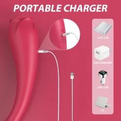 Mysite Usb Rechargeable Rose Body Wand Massager Rose Vibrators