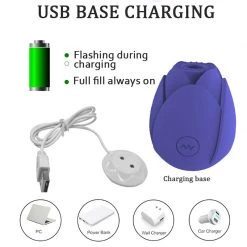 Mysite Blue Rose Sucking Core Lotus Vibrator