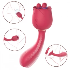 Mysite Rose Vibrator G Spot Clitoral Tongue Vibrator For Women Rose Vibrators