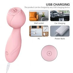 Mysite Rose Vibrators 7-frequency Rose Clitoral Stimulator