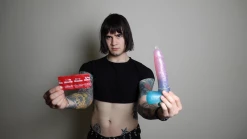 Mysite Rove - Colorful Realistic Dildo With Ball 6.5 Inch